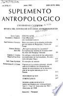 Suplemento antropológico