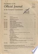 Supplement to the Official Journal of the European Communities