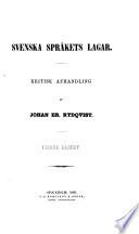 Svenska språkets lagar