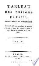 Tableau Des Prisons De Paris, Sous Le Regne De Robespierre
