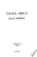 Tacna-Arica, fallo arbitral