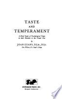Taste and Temperament