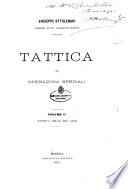 Tattica ed operazioni speciali