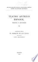 Teatro antiguo español, textos y estudios