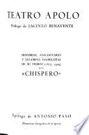 Teatro Apolo : historial, anecdotario y estampas madrileñas de su tiempo (1873-1929)