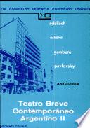 Teatro breve contemporáneo argentino