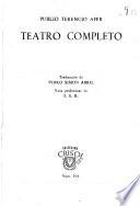 Teatro completo