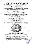 Teatro Crítico Universal ... Nueva impresion, en la qual van puestas las adiciones del suplemento en sus lugares
