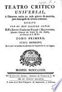 Teatro Crítico Universal ... Nueva impresion, en la qual van puestas las adiciones del suplemento en sus lugares