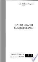 Teatro español contemporáneo