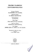 Teatro flamenco contemporáneo