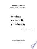 Técnicas de estudio y redacción