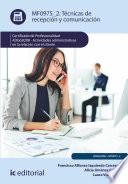 Técnicas de recepción y comunicación. ADGG0208