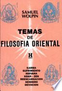 Temas Sobre Filosofía Oriental