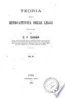 Teoria della retroattività delle leggi