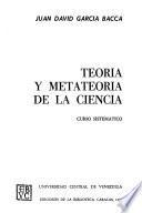 Teoría y metateoría de la ciencia: Teoría de la ciencia