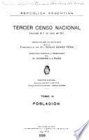 Tercer censo nacional levantado el 10 de junio de 1914 ...