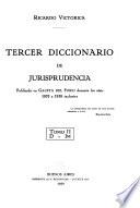 Tercer diccionario de jurisprudencia