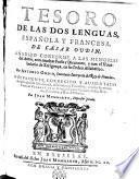 Tesoro de las dos lenguas española y francesa