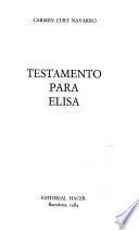 Testamento para Elisa
