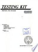 Testing Kit, French and Spanish
