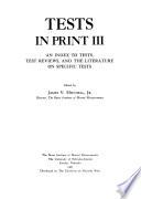 Tests in Print