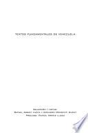Textos fundamentales de Venezuela