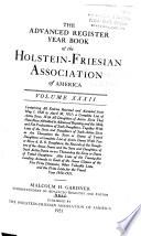 The Advanced Register Year Book of the Holstein-Friesian Association of America