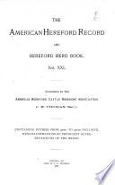 The American Hereford Record, and Hereford Herd Book
