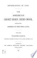 The American Short-horn Herd Book