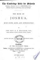 The book of Joshua, with notes and intr. by G.F. Maclear