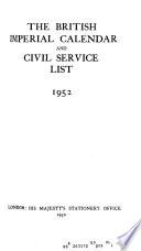 The British Imperial Calendar and Civil Service List ... Or