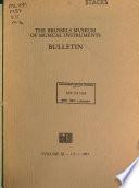 The Brussels Museum of Musical Instruments bulletin