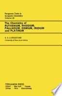 The Chemistry of Ruthenium, Rhodium, Palladium, Osmium, Iridium and Platinum