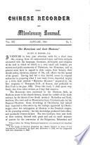 The Chinese Recorder and Missionary Journal