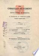 The Christian Movement in Japan, Korea and Formosa