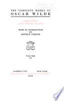 The Complete Works of Oscar Wilde ...: Salome : a tragedy in one act : original French version