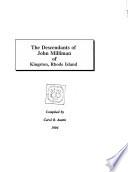 The Descendants of John Milliman of Kingston, Rhode Island