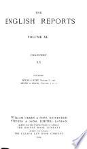 The English Reports: Chancery (including collateral reports) (1557-1865)