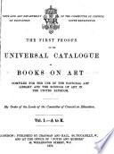 The first proofs of the Universal catalogue of books on art