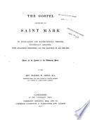 The Gospel according to Saint Mark in Anglo-Saxon and Northumbrian versions