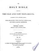The holy Bible, authorized version, with explanatory notes by T. Scott
