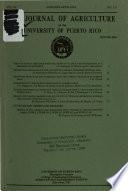 The Journal of Agriculture of the University of Puerto Rico