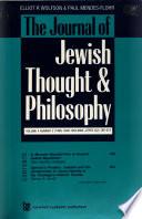 The Journal of Jewish Thought & Philosophy