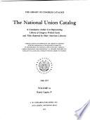 The National Union Catalogs, 1963-