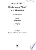 The New Grove Dictionary of Music and Musicians