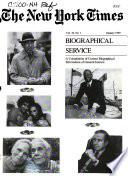 The New York Times Biographical Service