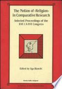 The Notion of religion in Comparative Research