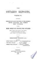 The Ontario Reports