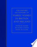 The Oxford Dictionary of Family Names in Britain and Ireland